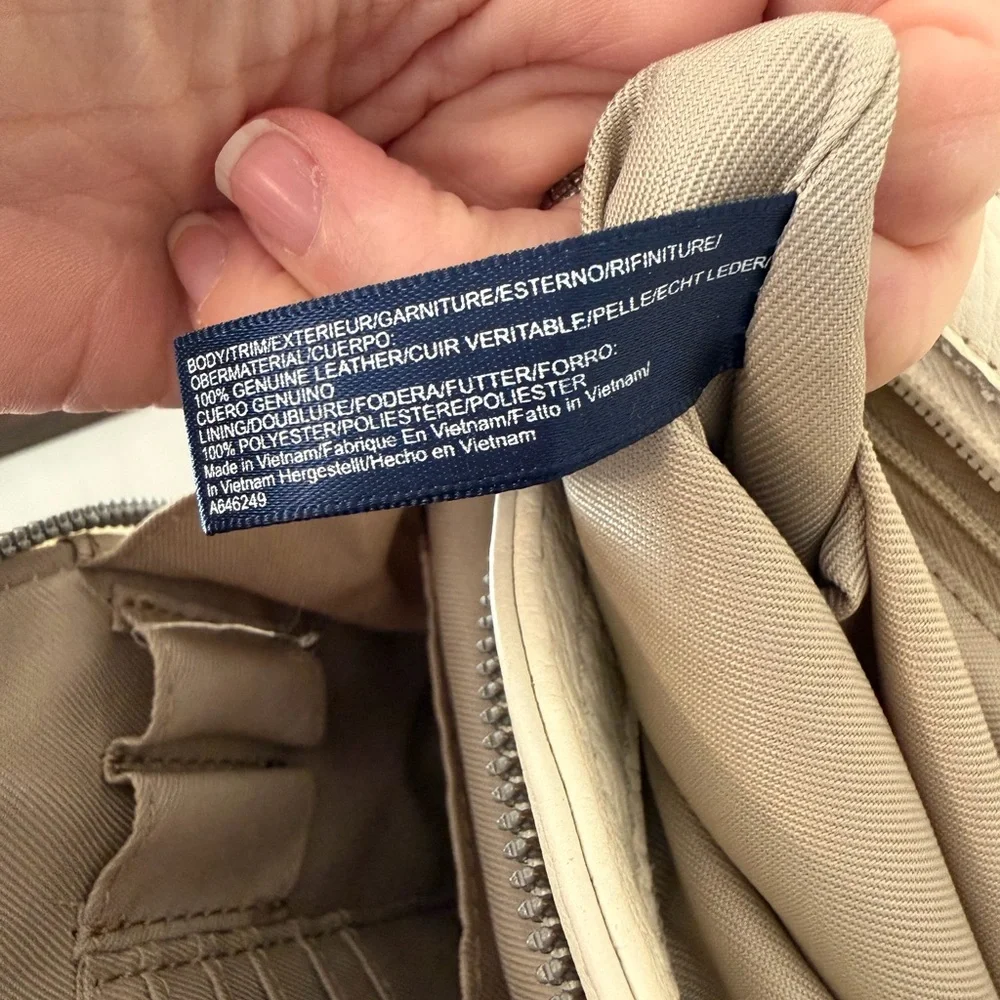 American Leather Co. Marino Crossbody Bag Cream - Picture 10 of 10
